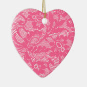 Lace Heart Keramikornament (Rechts)