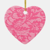 Lace Heart Keramikornament (Vorne)