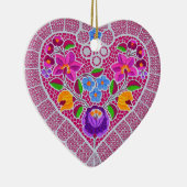Lace Heart Keramikornament (Rechts)