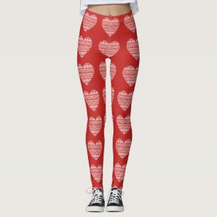 Lace Heart Leggings