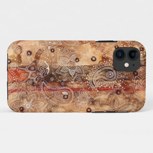 Lace Henna Case-Mate iPhone Hülle (Rückseite (Horizontal))