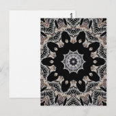Lace Kaleidocope Blume Postkarte (Vorne/Hinten)