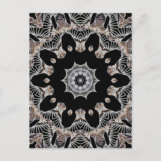 Lace Kaleidocope Blume Postkarte (Vorderseite)