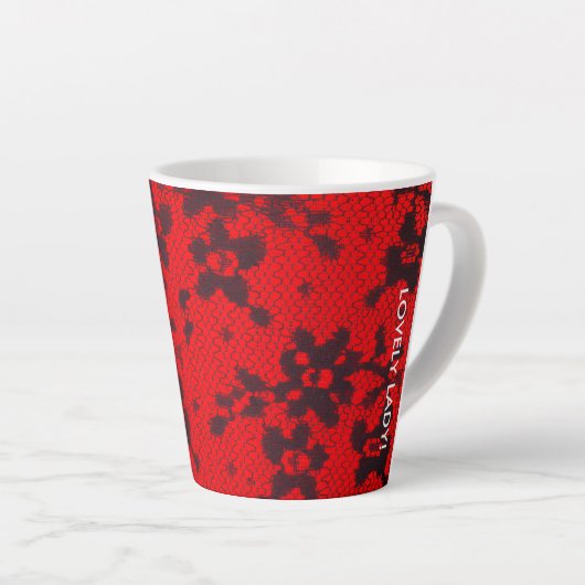 Lace Latte Tasse (Rechte Ecke)