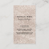 Lace Lingerie Boutique Logo Visitenkarte (Rückseite)