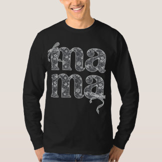 Lace Mama Typografie T-Shirt