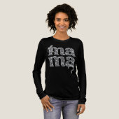 Lace Mama Typografie Tri-Blend Shirt (Volle Vorderseite)