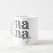 Lace Mama Typographie Kaffeetasse (Vorderseite Links)