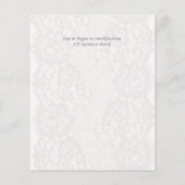 Lace Merlot Ivory Wedding Einladungen Budget (Rückseite)