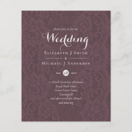 Lace Merlot Ivory Wedding Einladungen Budget