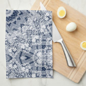 Lace ornament küchentuch (Viertel Falte)