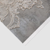 Lace Patina, Beige Grau Shabby Chic Hintergrund Seidenpapier (Ausschnitt)