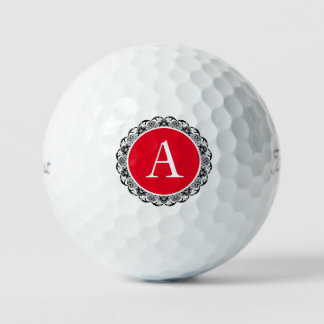 LACE PATTERN CUSTOM INITIAL GOLF BALLS GOLFBALL
