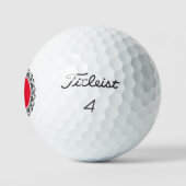 LACE PATTERN CUSTOM INITIAL GOLF BALLS GOLFBALL (Logo)