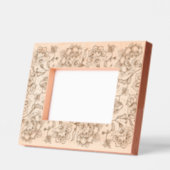 Lace Pattern Floral Motif Landscape Size Geätzte Rahmen (Links)