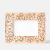 Lace Pattern Floral Motif Landscape Size Geätzte Rahmen (Vorderseite)