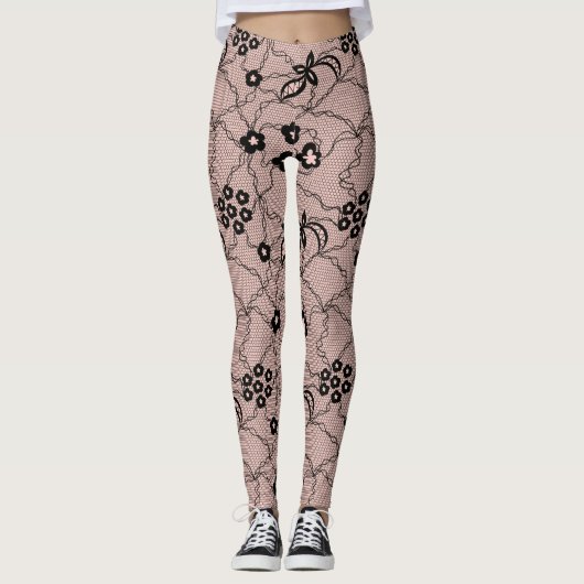 Lace Pattern Leggings (Vorderseite)