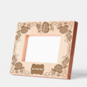 Lace Pattern Roses Landscape Size Geätzte Rahmen (Links)