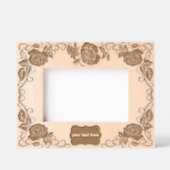 Lace Pattern Roses Landscape Size Geätzte Rahmen (Vorderseite)