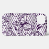 Lace pattern with butterflies Case-Mate iPhone hülle (Rückseite (Horizontal))