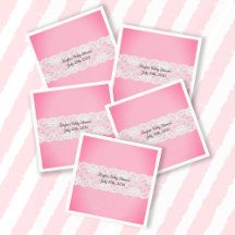 Lace Pink Baby Dusche