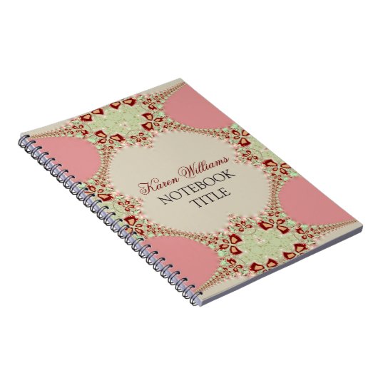 Lace Pink Pastell Notebook Notizblock (Rechte Seite)