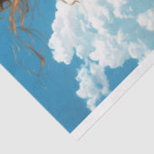 Lace Prairie Girl Romantische Landschaft Découpage Seidenpapier (Ausschnitt)