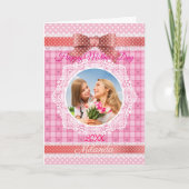 Lace Ribbon Happy Mother Day Karte (Vorderseite)