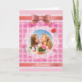 Lace Ribbon Happy Mother's Day Card Karte (Vorderseite)