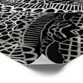 Lace Skull Poster (Ecke)