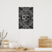 Lace Skull Poster (Küche)