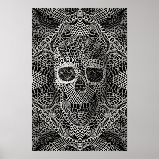 Lace Skull Poster (Vorne)