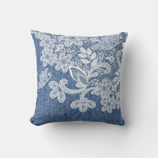 Lace und Denim Country Girl Charm Kissen