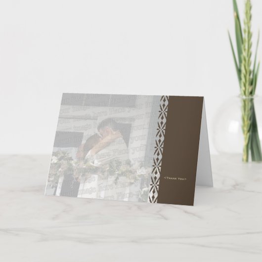 Lace Vielen Dank Dankeskarte (Vorderseite)