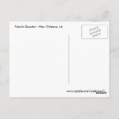 Lace View French Quarter New Orleans Postkarte (Rückseite)