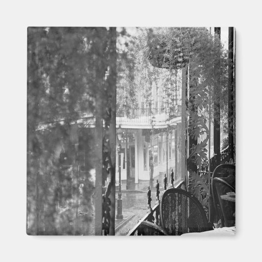 Lace View New Orleans French Quarter Magnet (Vorne)