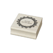 Lace Wedding Initials Gummistempel (Stempel)