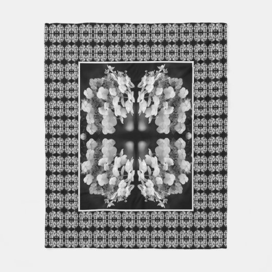 Lacecap Hydrangea Abstrakt Fleecedecke