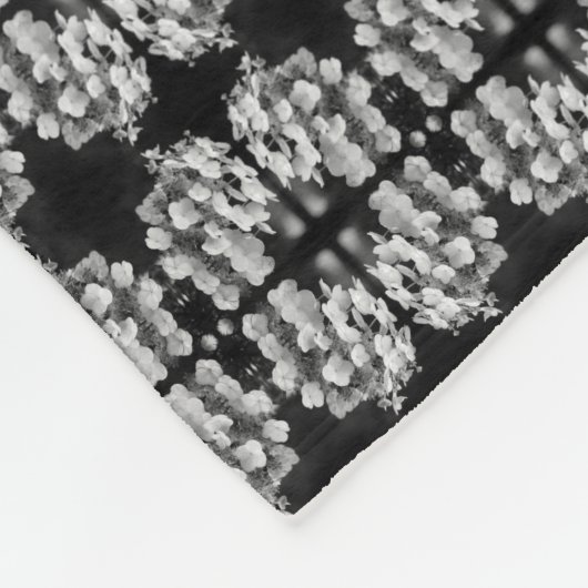 Lacecap Hydrangea Abstrakt Fleecedecke (Ecke)