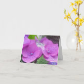 Lacecap Hydrangea-Anmerkungs-Karte Karte (Gelbe Blume)