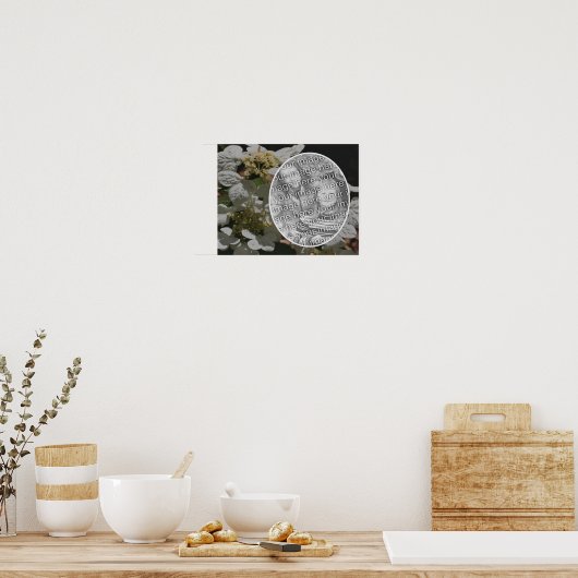 Lacecap Hydrangea Blume Erstellen Sie Ihr eigenes Poster (Küche)