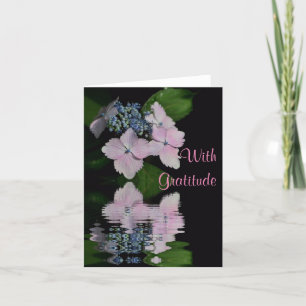 Lacecap Hydrangea Dankeschön Karte