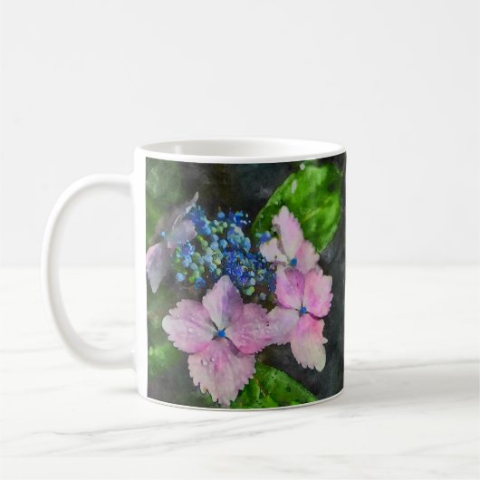 Lacecap Hydrangea Kaffeetasse (Links)