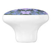 Lacecap Hydrangea Keramik Knob Keramikknauf (Seitenansicht)