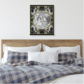 Lacecap Hydrangea Rahmen Erstellen Sie Ihr eigenes Leinwanddruck (Insitu (Schlafzimmer))