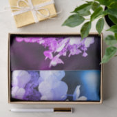 Lacecap Hydrangea Schwarz-Weiß-Farbton Seidenpapier (Geschenk)