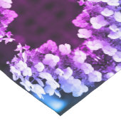 Lacecap Hydrangea Schwarz-weiß Tinted Abstrakt Kurzer Tischläufer (Ecke)