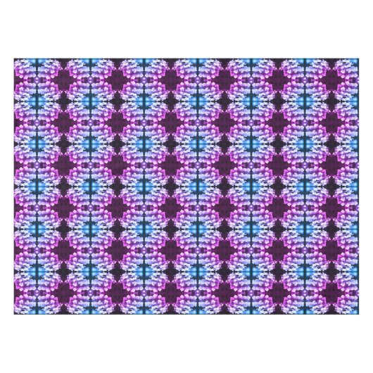 Lacecap Hydrangea Schwarz-weiß Tinted Abstrakt Tischdecke (Vorderseite (Horizontal))