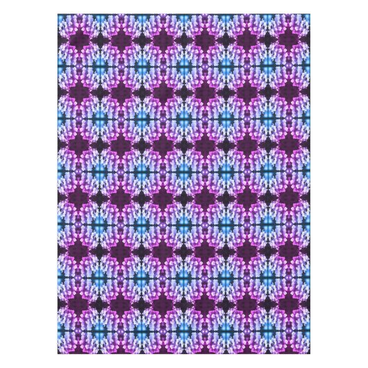 Lacecap Hydrangea Schwarz-weiß Tinted Abstrakt Tischdecke (Vorderseite)