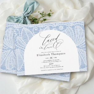 Laced in Love Something Blue Crochet Junggesellinn Einladung